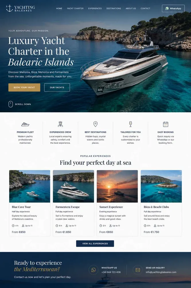 Yachting Baleares Website