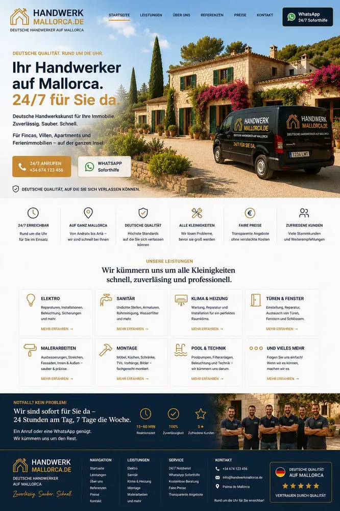 Handwerk Mallorca Website