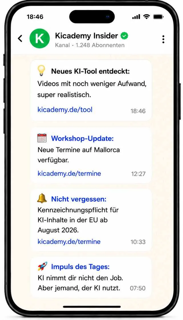 Kicademy Insider WhatsApp